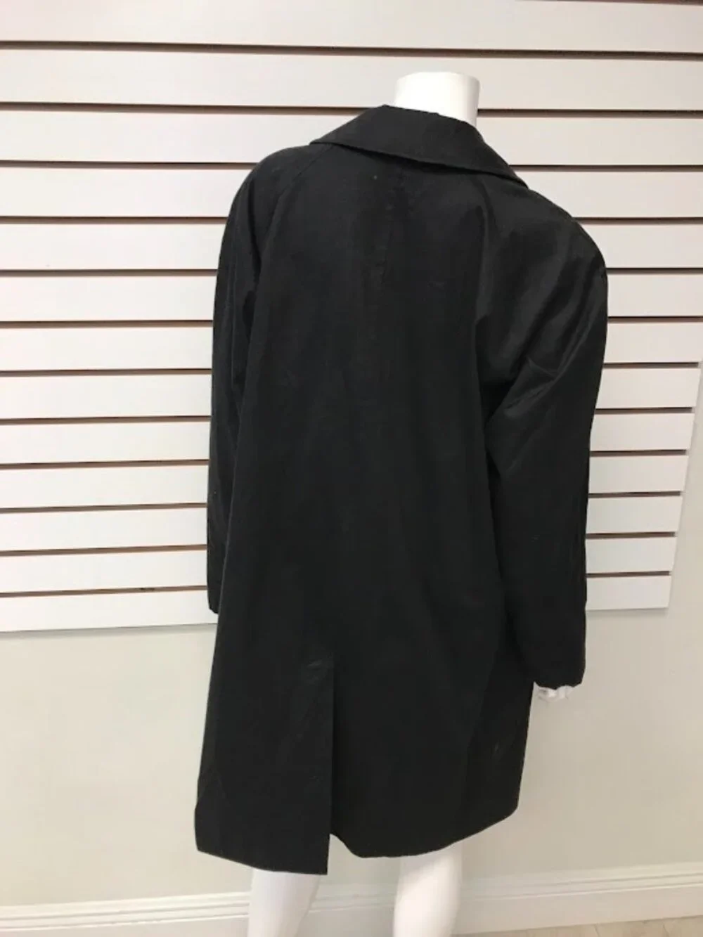 Burberry London Women's Navy Trench Coat Size 10 - Picture 4 of 11